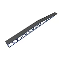 Blue Steel Truss Bridge Structure With Industrial Metal Frame Design