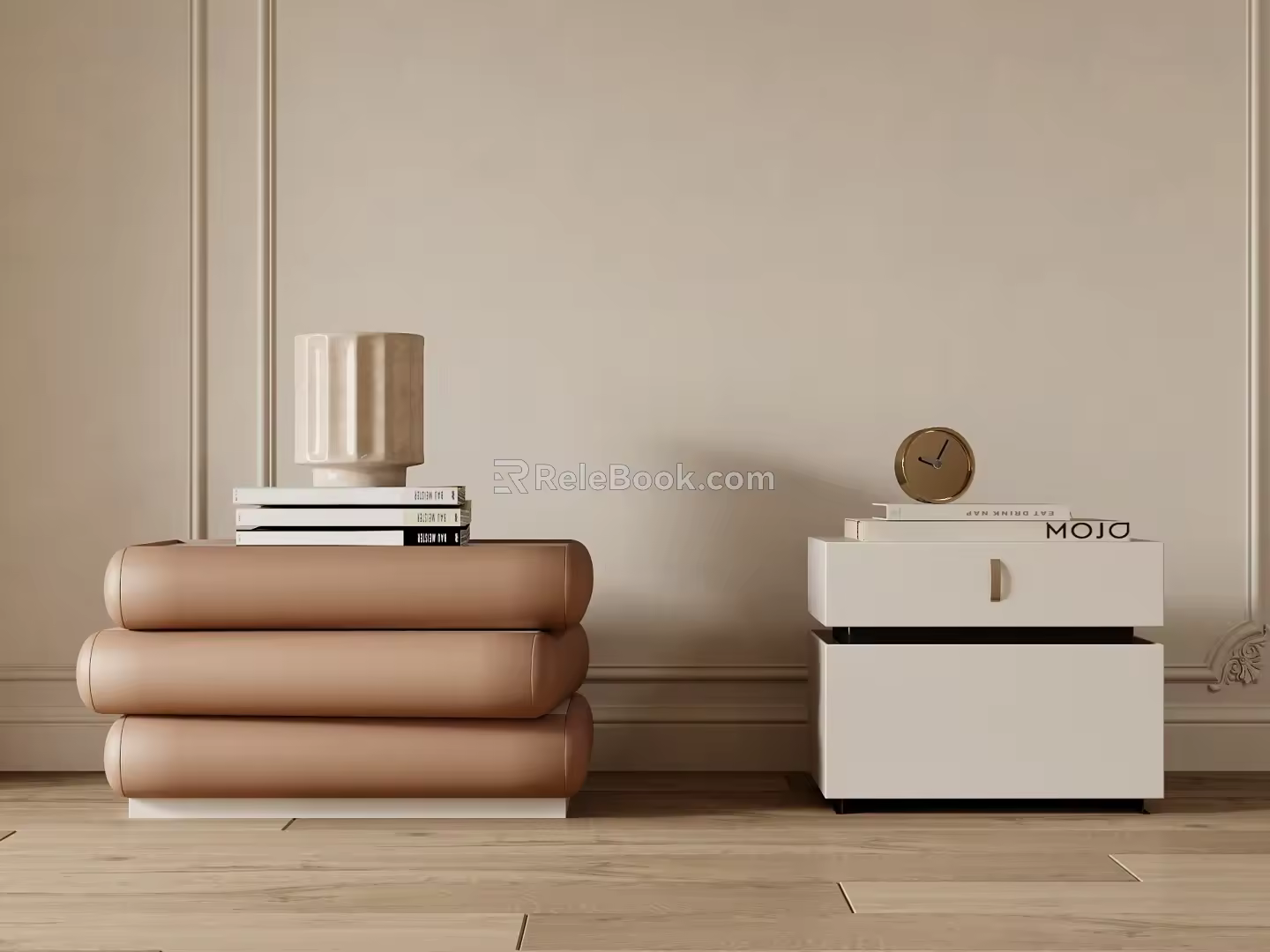 Modern bedside table 3d model