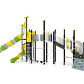 Combination slide outdoor slide venue slide children combination slide outdoor slide 3d model