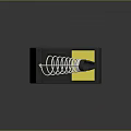 Durable Hardware Tool With Black Base Yellow Block And Metal Spring Structure
