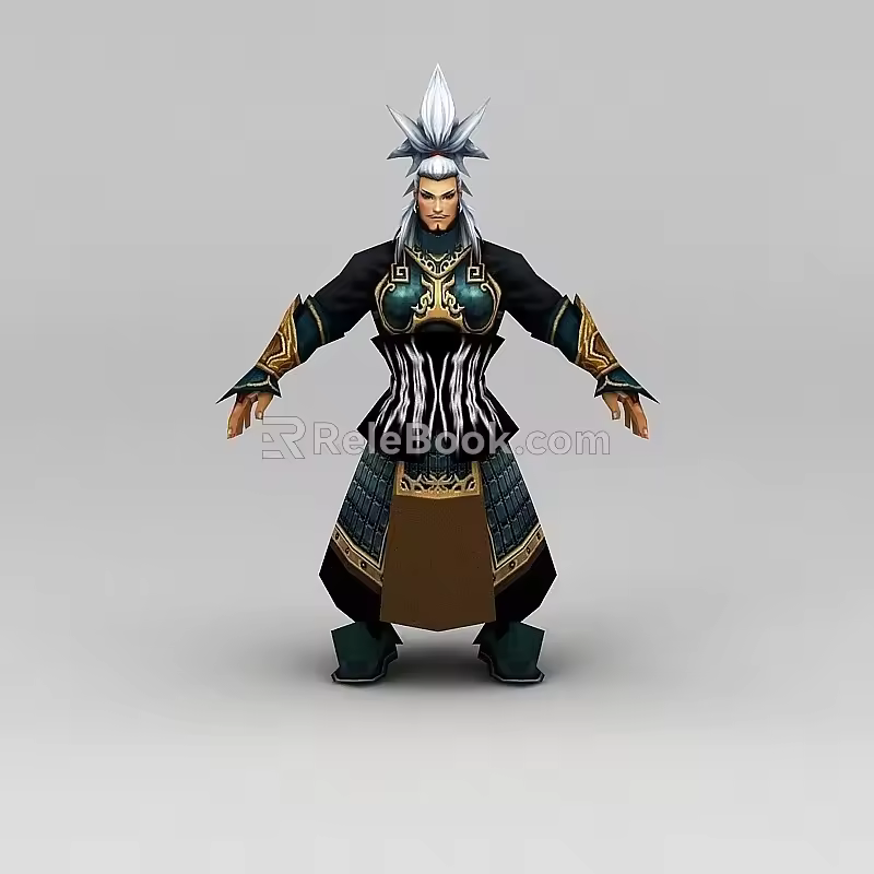 Genesis West Anime Game Character Man 3d model