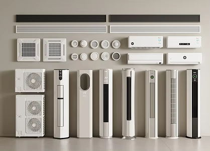 Air Conditioning Air Conditioning Air Outlet Wall-mounted Air Conditioning Vertical Air Conditioning Cylindrical Air Conditioning Cabinet Air Conditioning Central Air Conditioning Air Conditioning On-hook Air Conditioning External Unit 3d model