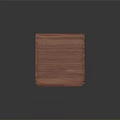 Classic Wooden Nightstand With Cabinet Doors Open Shelf And Smooth Tabletop
