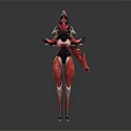 Mythical Character Creature Design With Armored Body And Biomechanical Features 3d model