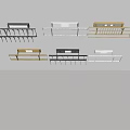 Modern Clothes Hangers in Different Colors with Metal Hooks and Stylish Design