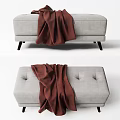 Modern Bed End Stool Sofa and Other Low Stool Shoe Stool Casual Stool 3d model