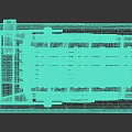 Gray 3D Model of Engineering Mechanical Component With Strip Design Bracket and Base Structure