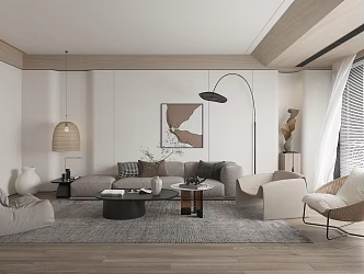 modern living room 3d model