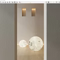 Moon Shaped Floor Lamps With Realistic Texture For Modern Home Interior Lighting