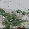 Bright Modern Clothing Store Interior With Display Racks Dresses Sofa And Cozy Rug