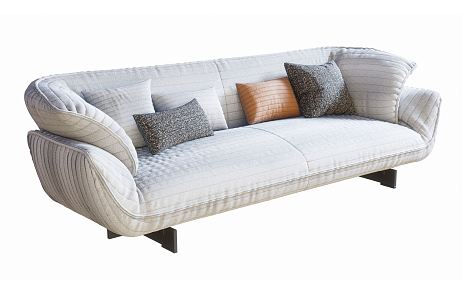 modern double sofa 3d model