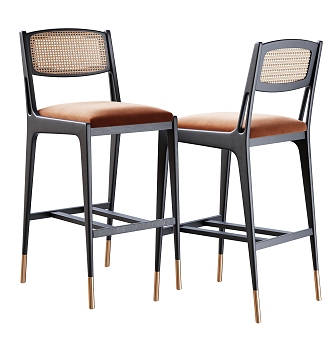 Modern Pertica Bar Chair Bar Chair 3d model