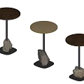 Modern Side Table Round Side Table Coffee Table 3d model