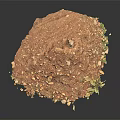 Organic Brown Spice Powder With Small Granules And Green Leaf Fragments