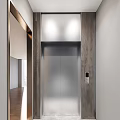 modern elevator hall elevator car 3d model