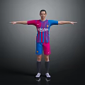 Barcelona Football Jersey With Red Blue Stripes Rakuten Logo And Matching Shorts Socks Cleats