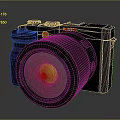 3D Rendered Black Computer Webcam With High Definition Lens And Road Scene