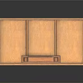 Wooden Display Cabinet With Glass Door Holding Ancient Artifacts And Carved Bottom Drawers
