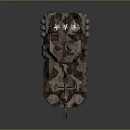 Military Armored Vehicle With Camouflage Design Six Wheels And Tactical Turret