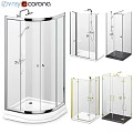 Contemporary Shower Sauna Enclosures Featuring Transparent Glass And Modern Fixtures In Various Styles