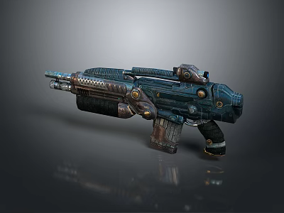 rifle semi-automatic rifle combat rifle battle rifle carbine war rifle attack rifle 3d model