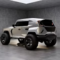 Sleek Silver SUV With Black Rims And Modern Design In Indoor