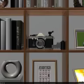 Modern Vintage Digital Camera With Classic Lens Film Roll And Sleek Design
