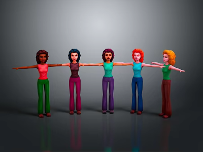 Cartoon Beauty Animation Beauty Animation Beauty Cartoon Girl Animation Girl Cartoon Girl Fantasy Beauty 3d model