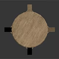 Light Wood Bar Stool With Round Seat Simple Design And Sturdy Legs