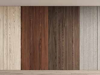 Modern wall panel wood veneer wall panel 3d model