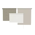 Beige Linen Fabric Roller Blinds For Modern Home Light Filtering Decor