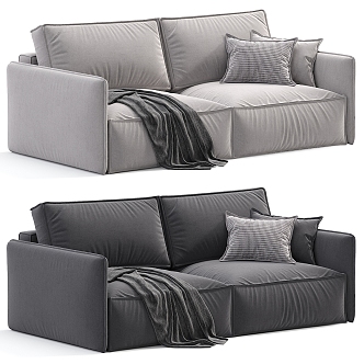 Double sofa 3d model