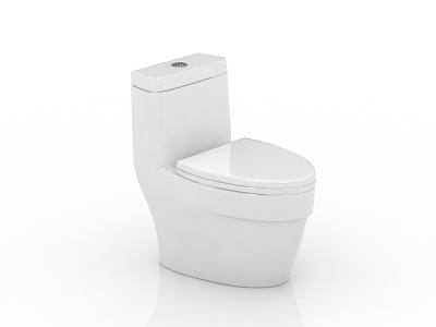 Modern toilet seat 3d model