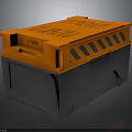 Orange Durable Toolbox for Hardware Tools Storage with Secure Lid and Ergonomic Handle
