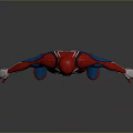 Spider Man 3D Model With Red And Blue Suit In Standing Pose