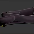 Elegant Purple Fabric Belt With Shiny Gold Buckle On Dark Surface