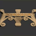 Elegant Vintage Gold Bracelet With Intricate Carved Details Decorative Clasp And Diamond Accents