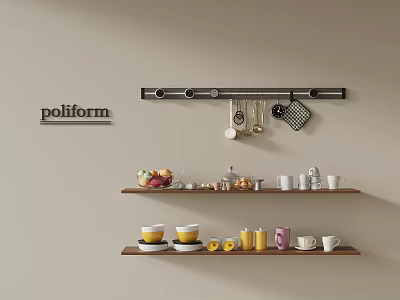 Modern Kitchen Supplies Dishes Food Kitchenware 3d model