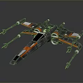 Advanced Futuristic Spaceship Design With Sleek Wings Twin Engines And Cockpit