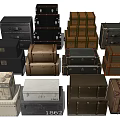 Vintage And Modern Trunks Collection Stacked With Various Colors And Designs