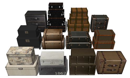 Modern Luggage 3d model