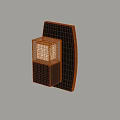 Minimalist Black Wall Lamp With Modern Design And White Square Shade