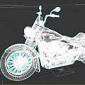 Classic Vintage Motorcycle With Leather Seat Chrome Accents And Spoked Wheels