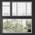 Modern Casement Windows With White Frame And Double Glazing For Home Exterior