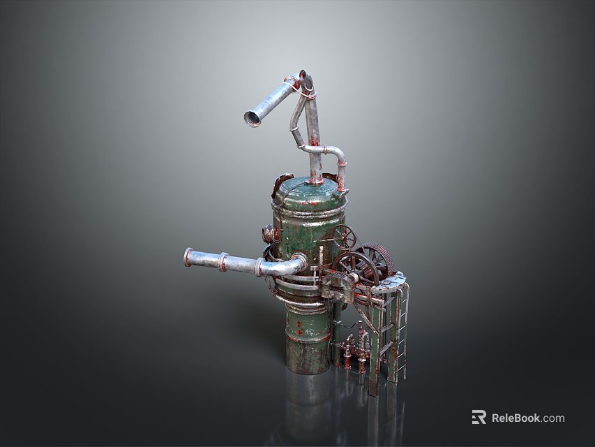 Tranquil Mountain Valley With Misty Peaks And Lush Green Forest Scenery 3d model 