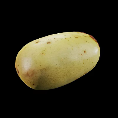 Yellow Ripe Mango with Brown Spots Oval Shape Fresh and Juicy 3d model Yellow Ripe Mango with Brown Spots Oval Shape Fresh and Juicy 3d model