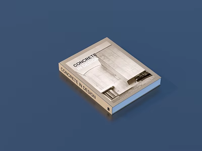 Concrete Architecture Design Book Featuring Modern Structural Images And Professional Cover 3d model