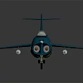 Blue Fighter Jet Model With Number 39 And Red Star Insignia On Dark Background