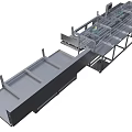 Industrial Equipment Production Line With Metal Frame And Conveyor System Components