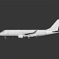 White Modern Airliner with Single Aisle Twin Engine Fuselage Wings and Tail Design